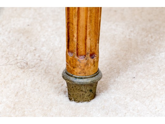 Vintage Marble Top Bouillotte Table