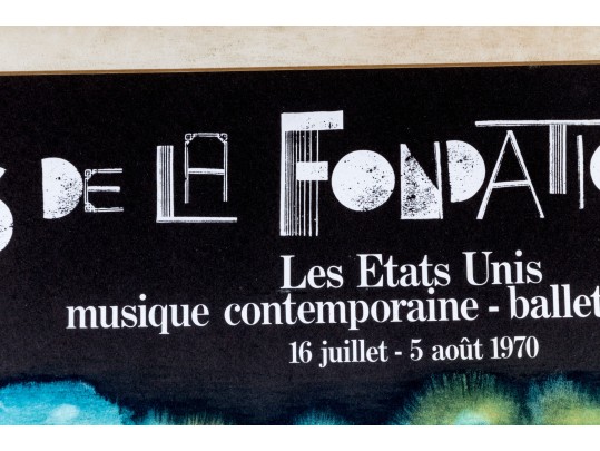 Saul Steinberg Design (Rom/Am., 1914-1999) Nuits De La Foundation Maeght Music Festival 1970 Poster