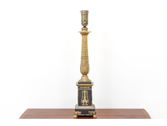 Impressive Late 19th Century Column Form Table Lamp