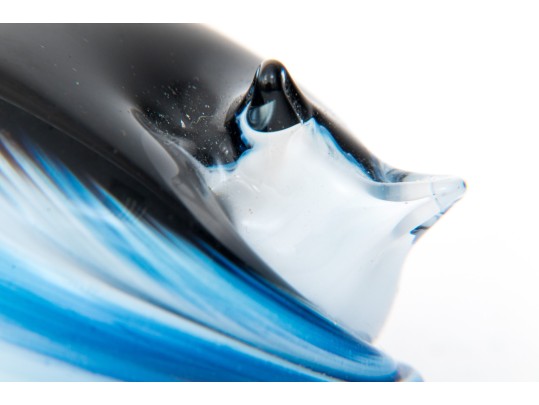 Artisanal Steven Newell Hand-blown Glass Paperweight