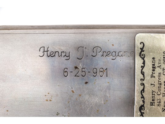 800 Silver Cigarette Case With Portuguese Repousse Decoration    3.345 Troy Ozs. 