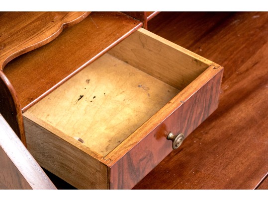 Vintage Walnut Slant Front Desk By Sligh Furniture 