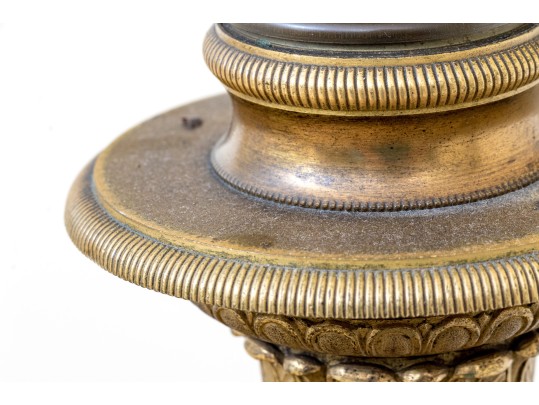 Impressive Late 19th Century Column Form Table Lamp