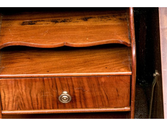Vintage Walnut Slant Front Desk By Sligh Furniture 