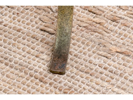 Vintage Italian Gold Painted Wrought Iron Accent Table, Ca. 1960's