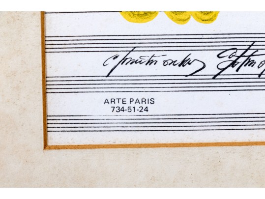 Saul Steinberg Design (Rom/Am., 1914-1999) Nuits De La Foundation Maeght Music Festival 1970 Poster