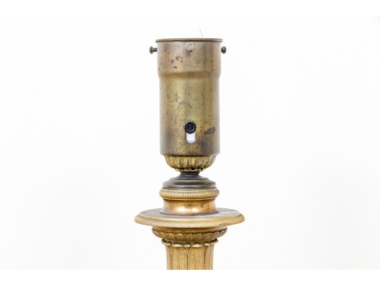 Impressive Late 19th Century Column Form Table Lamp