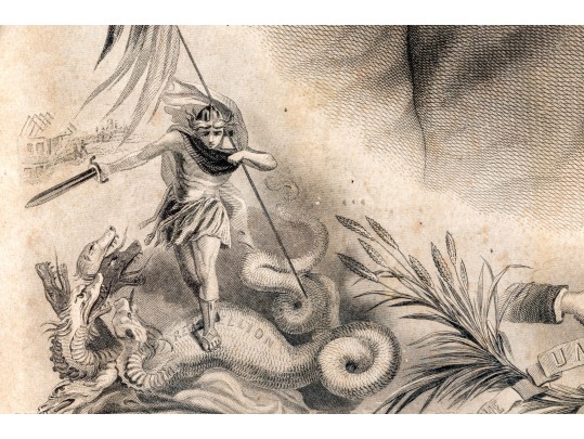 1864 Steel Engraving, Abraham Lincoln Portrait Bust