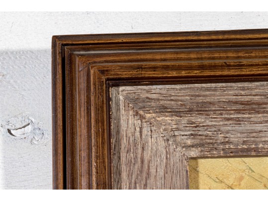 Oil On Canvas, Country Landscape With Farmstead