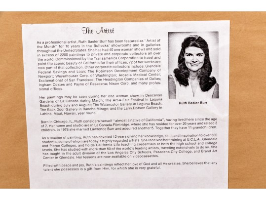 Ruth Basler Burr (Chicago, B. 1932) 