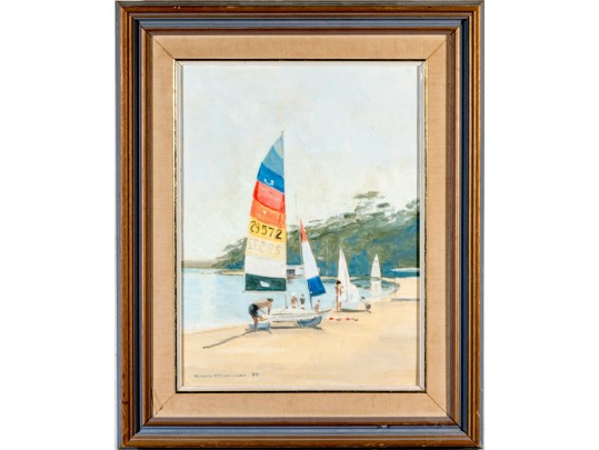 Barbara McClenaughan, 20th Century Oil On Board, 