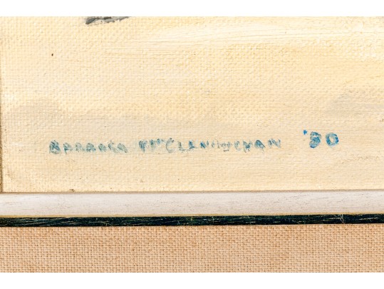 Barbara McClenaughan, 20th Century Oil On Board, 