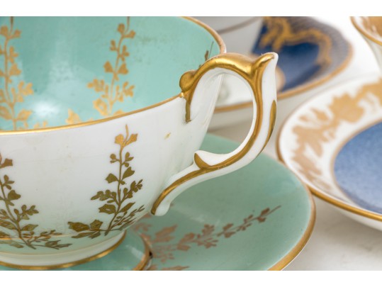 Collection Of Eight Vintage Tea Cups And Saucers, Mostly English