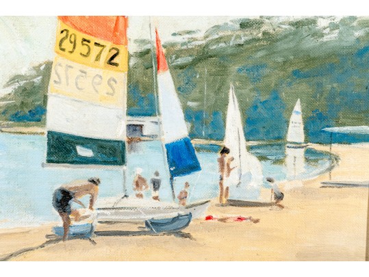 Barbara McClenaughan, 20th Century Oil On Board, 