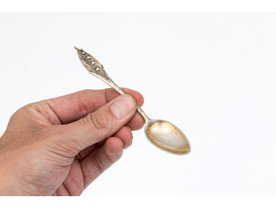 Set Of 11 Continental 800 Silver Demitasse Spoons, 4.98 Ozt