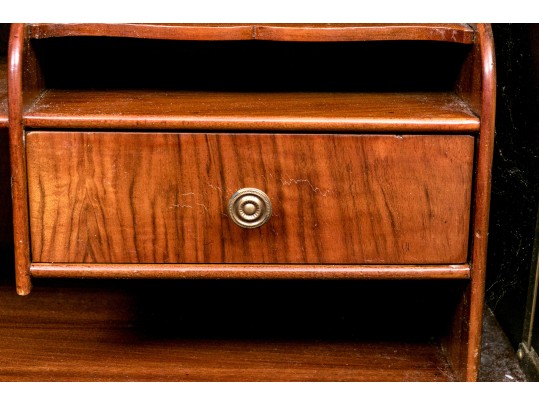 Vintage Walnut Slant Front Desk By Sligh Furniture 