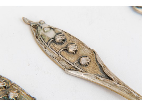 Set Of 11 Continental 800 Silver Demitasse Spoons, 4.98 Ozt