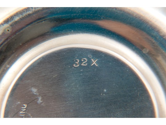 Fabulous Collection Of Lenox China With Sterling Liners, 33.28 Ozt Weighable Sterling