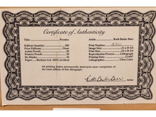 Ruth Basler Burr (Chicago, B. 1932) 