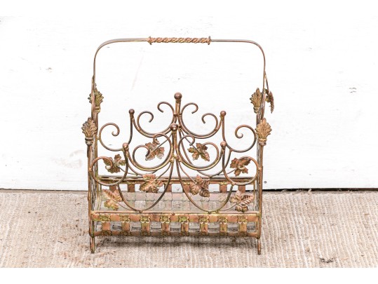 Modern Light Wrought Iron Storage Basket
