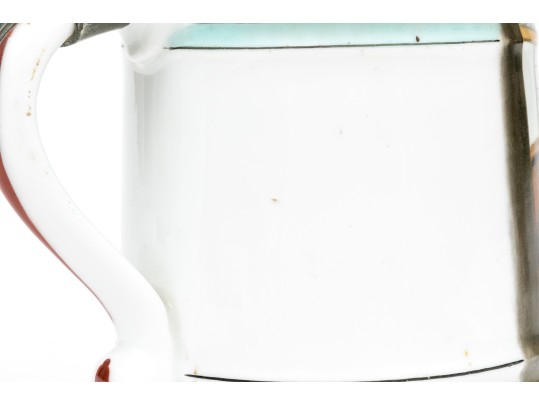 Pair Of Fabulous German Lithopane Steins, With Scenes In The Bottom Of The Stein