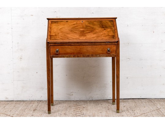 Vintage Walnut Slant Front Desk By Sligh Furniture 