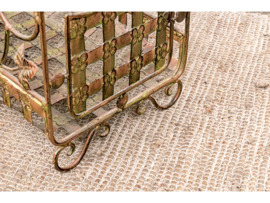 Modern Light Wrought Iron Storage Basket