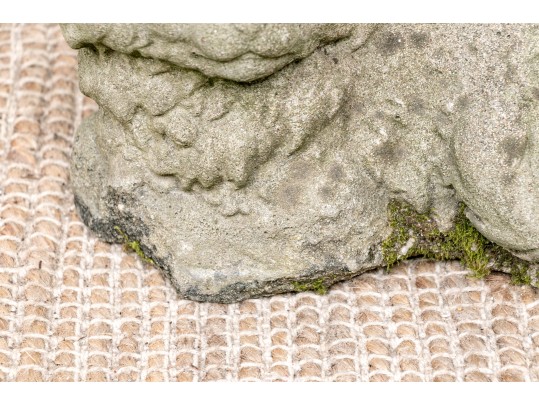 Vintage Lying Cement Cat