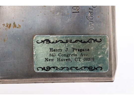 800 Silver Cigarette Case With Portuguese Repousse Decoration    3.345 Troy Ozs. 