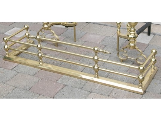 Brass Fireplace Fender
