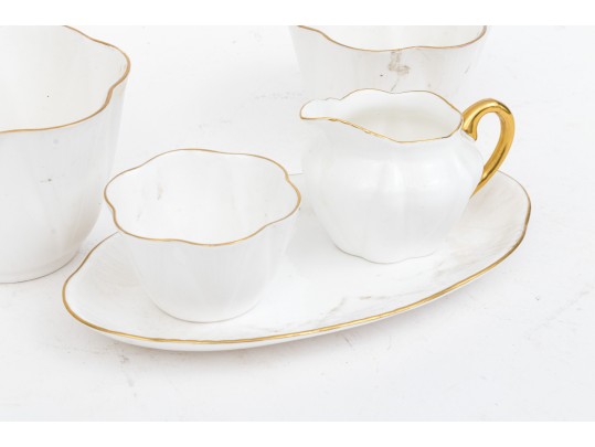 Shelly Five Piece White China Lot