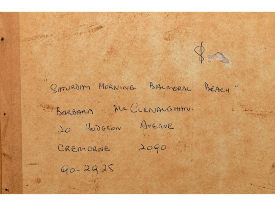 Barbara McClenaughan, 20th Century Oil On Board, 