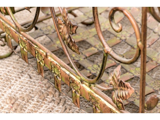 Modern Light Wrought Iron Storage Basket