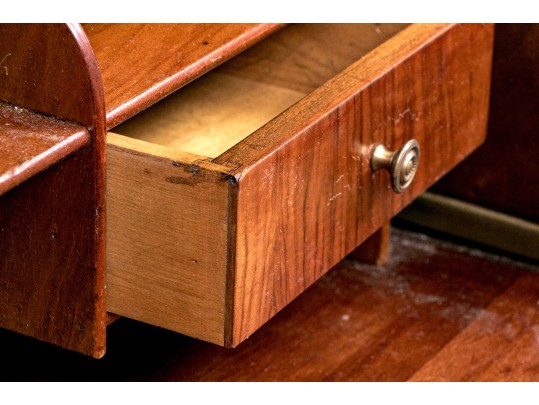 Vintage Walnut Slant Front Desk By Sligh Furniture 