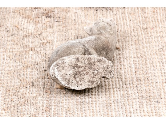 Vintage Cement Siamese Seated Cat 