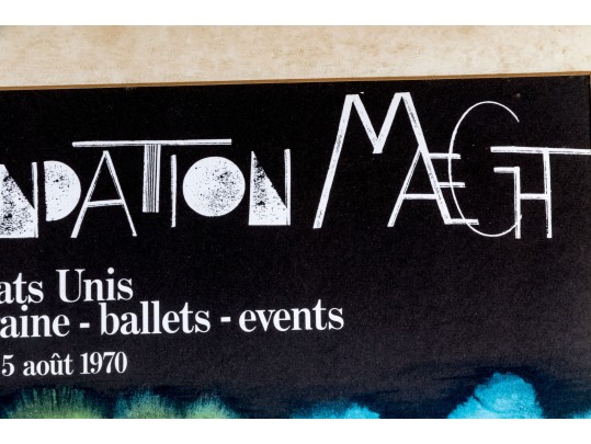 Saul Steinberg Design (Rom/Am., 1914-1999) Nuits De La Foundation Maeght Music Festival 1970 Poster