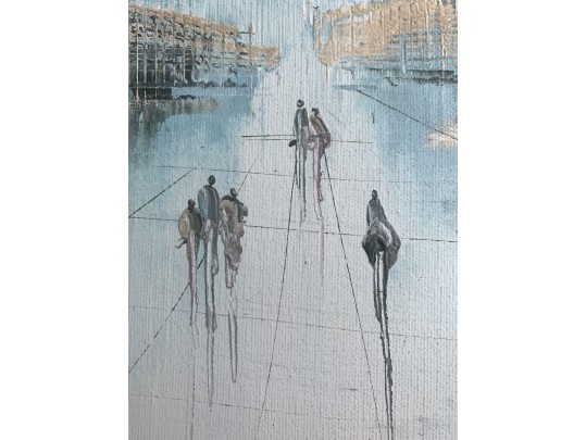 Auguston (Jenner) Da Silva (Brazilian, 20/21st Century) Abstract Cityscape