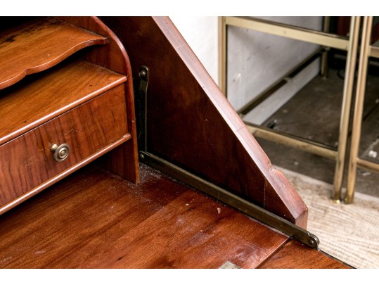 Vintage Walnut Slant Front Desk By Sligh Furniture 