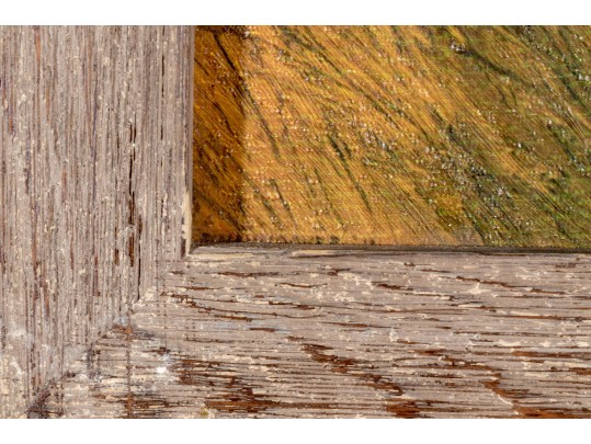 Oil On Canvas, Country Landscape With Farmstead