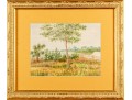 In The Manner Of Childe Hassam Watercolor Of St. Petersburg, Florida Coastal Landscape