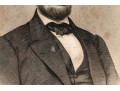 1864 Steel Engraving, Abraham Lincoln Portrait Bust