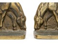 Impressively Cast Pair Of Brass Horse Form Bookends