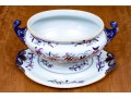 Antique English Ironstone Tureen With Underplate