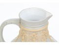 Stunning Mettlach Relief Decorated Ceramic Water Pitcher