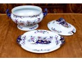 Antique English Ironstone Tureen With Underplate