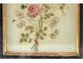 Antique Hand-Stitched Floral Embroidery Pieces