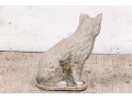 Vintage Seated Cement Garden Cat Statue