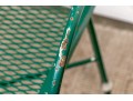 Five Piece Vintage Green Painted Wrought Iron Patio Set