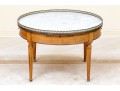 Vintage Marble Top Bouillotte Table