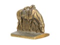 Impressively Cast Pair Of Brass Horse Form Bookends